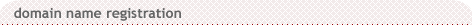 Domain name registration