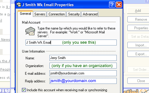 Outlook Express startup screen