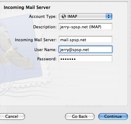 Apple Mail startup screen