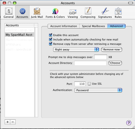Outlook Express startup screen