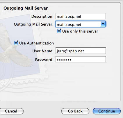 Apple Mail startup screen
