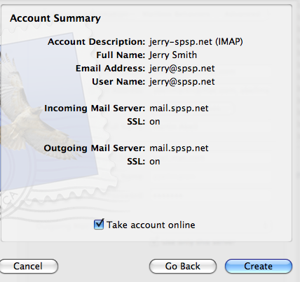 Apple Mail startup screen